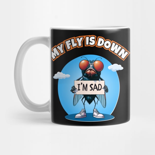 My Fly Is Down by Kenny The Bartender's Tee Emporium